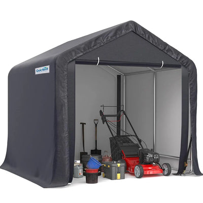 10' x 10' Portable Garage Outdoor Storage-Gray