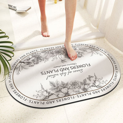 Bathroom Bathroom Diatomite Non-slip Absorbent Floor Mat