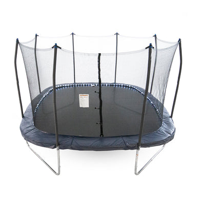 13' Square Trampoline with Lighted Spring Pad- Navy